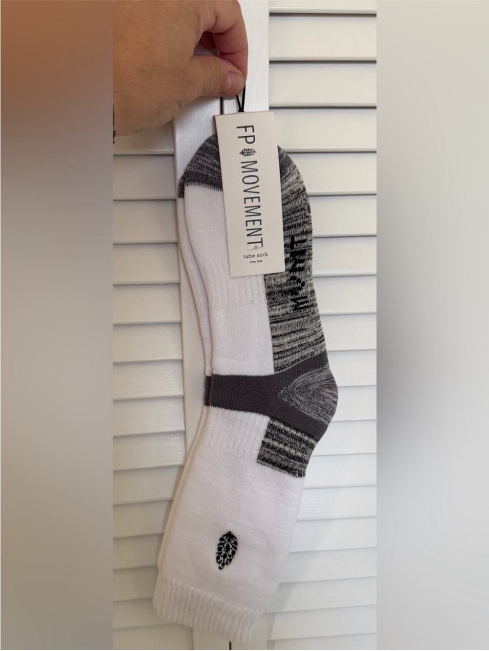 FP Movement by Free People Gray Marled Athletic Crew Socks NWT - Picture 3 of 6